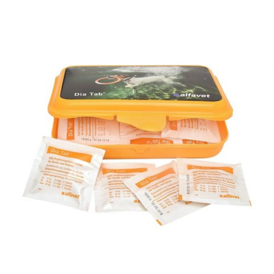 Dia Tab Alfavet – Tablete Masticabile pentru Tulburări Digestive la Câini și Pisici – 20 Tablete